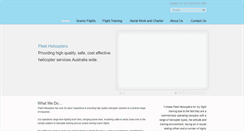 Desktop Screenshot of fleethelicopters.com.au